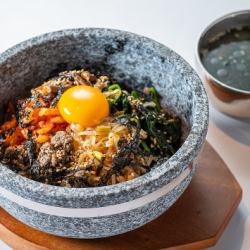 Stone grilled bibimbap lunch set