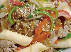 Bulgogi tteokbokki lunch set