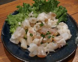 Beef tendon sashimi