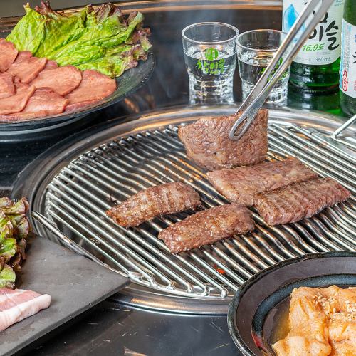 Charcoal grilled yakiniku lunch