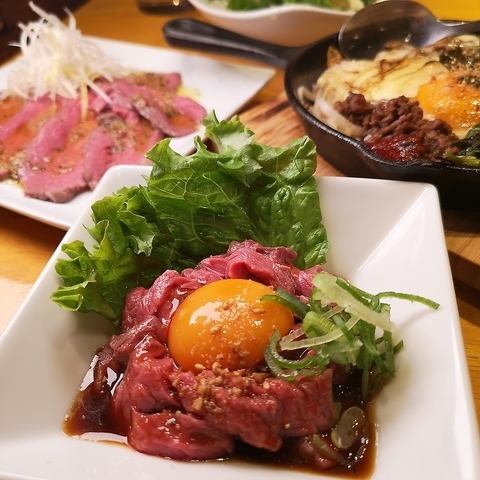 The exquisite dishes are also exquisite♪ It's not just Yakiniku. If you want all-you-can-eat in Ikebukuro, this is the place.