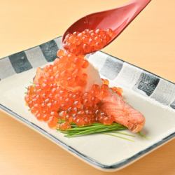銀鮭のいくらぶっかけおろし