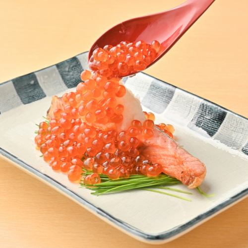 銀鮭のいくらぶっかけおろし