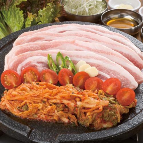 Yamagata Shonai pork samgyeopsal is popular