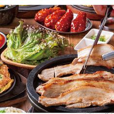 僅限週日至週四！品嚐正宗韓國料理！主菜選任（共6道），4000日圓（含稅）