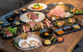 “最高等級A5”オリーブ牛と魚介が愉しめる！！　7,700円コース