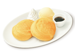 Deep-fried pancake ice cream (with brown honey)