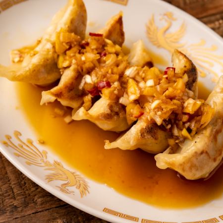 Teppanyaki gyoza dumplings / Oil gyoza dumplings