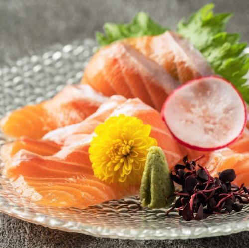 Salmon sashimi