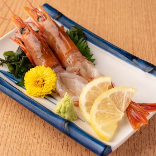 Shrimp sashimi