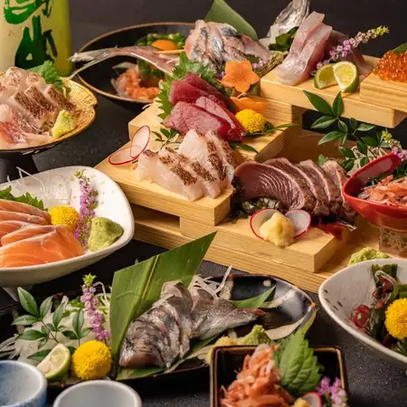 [180分飲み放題A+S付き]【今日は贅沢しちゃおうよ♪】特選静岡コース◆お料理8品6500円