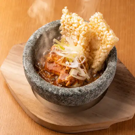 中華おこげと石焼麻婆