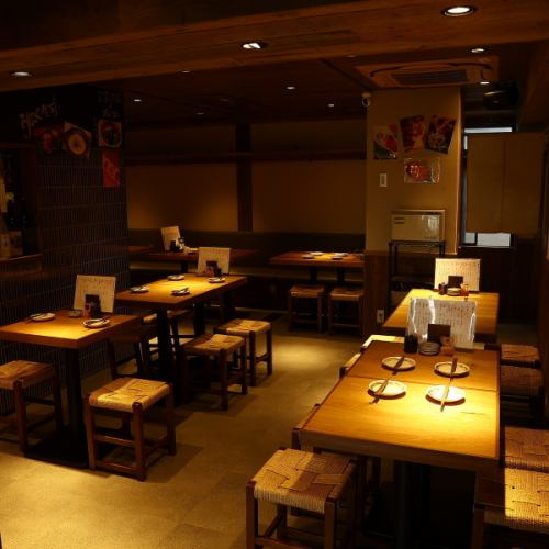 古民家風の温かみのあるモダンな空間で上質な食体験を◎