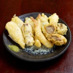 9 kinds of tempura