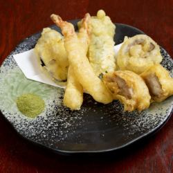 Assortment of 5 kinds of tempura