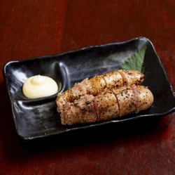 Broiled marinated cod roe