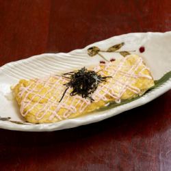 Rolled omelet with mentaiko mayonnaise