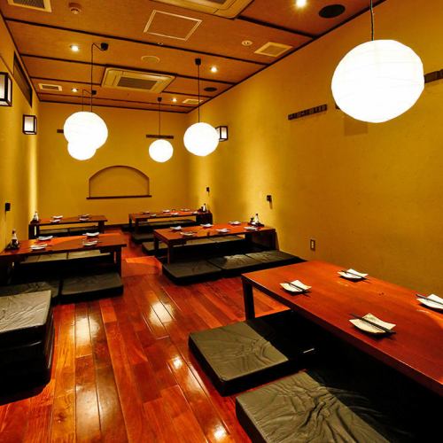 Umeda store can also hold a banquet for a large number of people in a private digging room!
