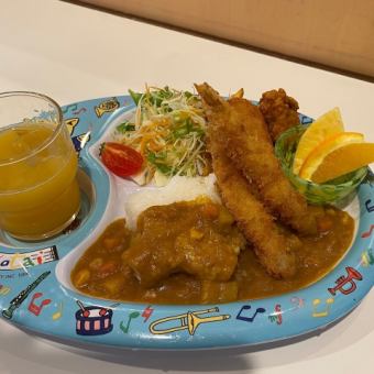 お子様セット【A.カレーセット】1100円(税込)