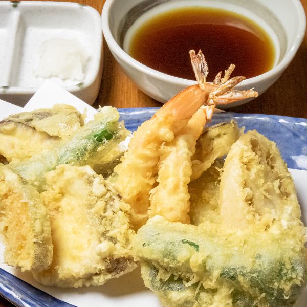 種類豊富な天ぷらをお楽しみください！