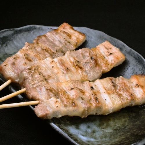 Pork rose skewers