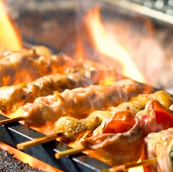 【横浜で地鶏の串焼きが自慢の居酒屋】厳選地鶏使用!職人がじっくり丁寧に焼き上げたこだわりの串焼き