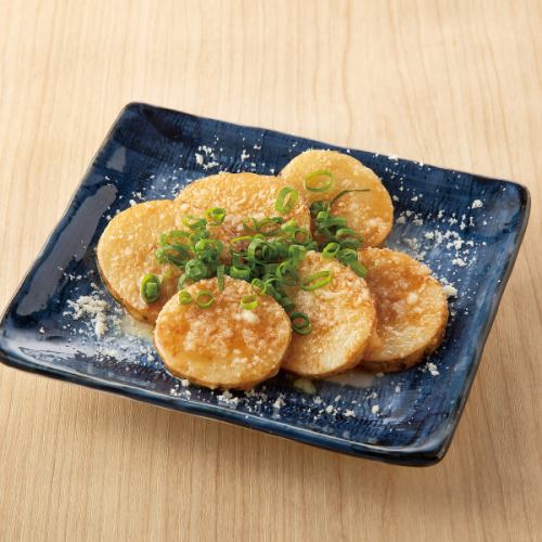 Deep fried yam with soy sauce and butter