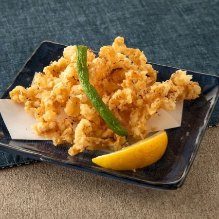 Deep-fried scallop with shichimi