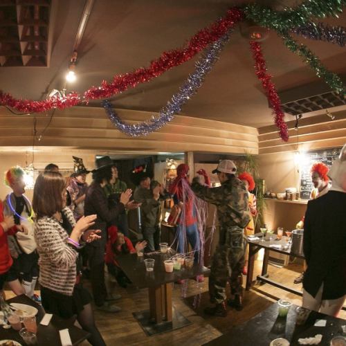 二階のフロアを貸切に