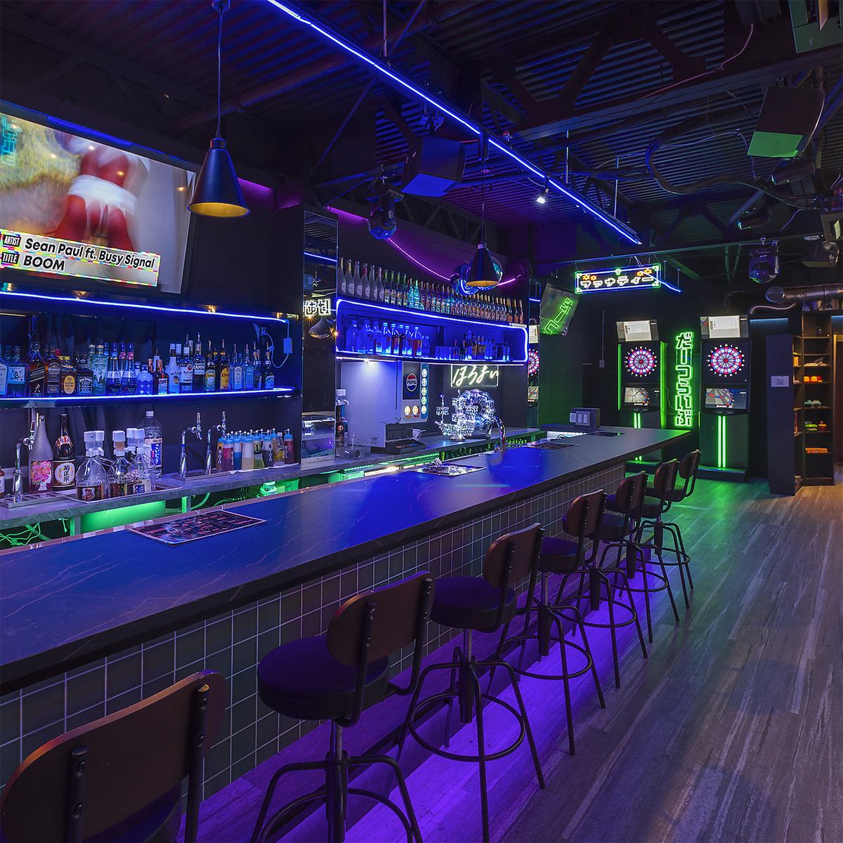 渋谷駅徒歩3分！2次会に最適◎1H飲み放題1000円(税込)！朝まで楽しめるゲームバー♪