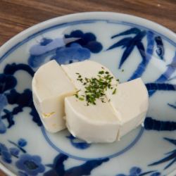 Pickled cream cheese in miso