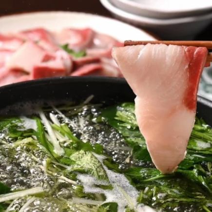 Take-out menu: Yellowtail sashimi and yellowtail shabu-shabu hotpot set (sashimi and shabu-shabu)