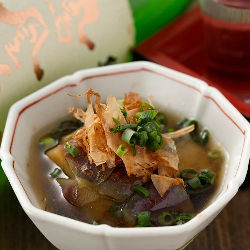 Fried eggplant with ponzu sauce