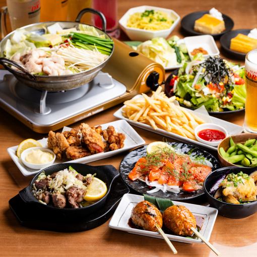 【6/1～】2H飲み放題付◎つくね/牛もつ鍋/鉄板焼きなど充実の全12品『贅沢コース』4,500円
