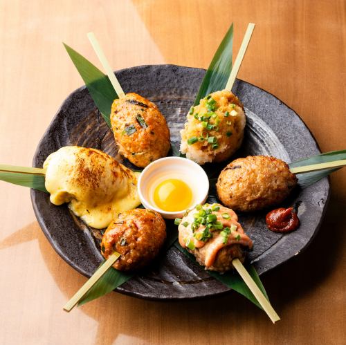6種肉丸（鹽味、醬汁味、起司味、月見味、蘿蔔泥、明太子蛋黃醬）