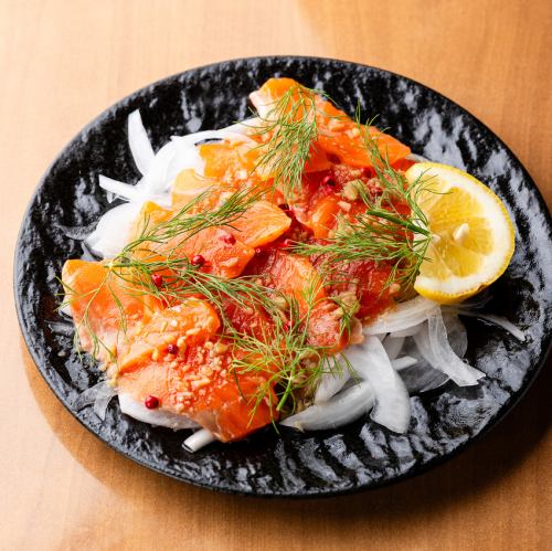 三文魚生牛肉片