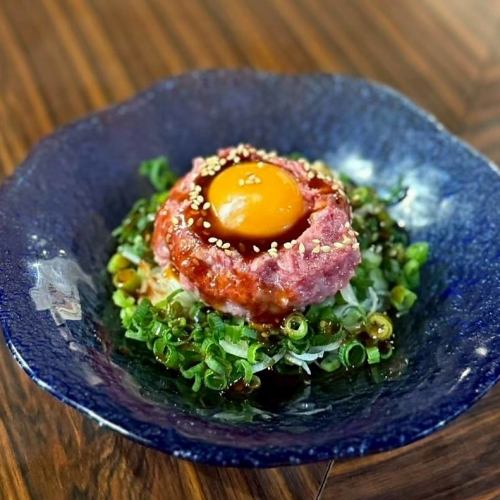 ねぎたっぷり！桜トロとろユッケ