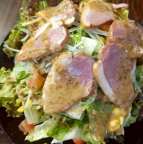 合鴨スモークの胡麻サラダ