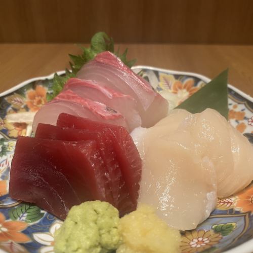 本日の鮮魚3種盛り