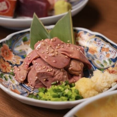Chicken liver sashimi