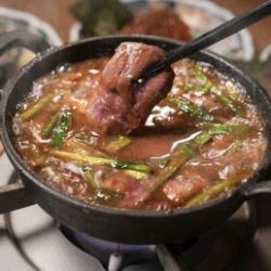 国産牛のレバ煮ラ