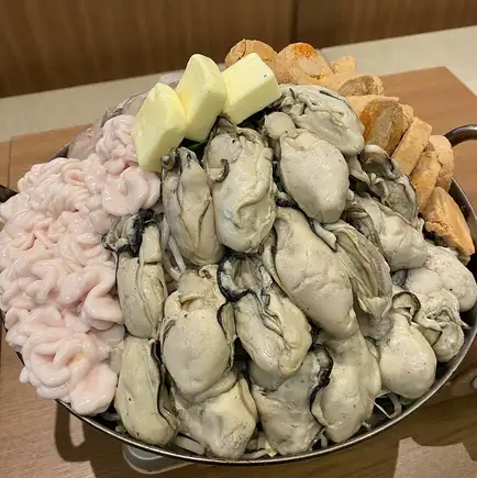 【数量限定】逆詐欺痛風鍋コース(120分飲放付き)牡蠣・白子・あん肝・イカを使用した贅沢鍋