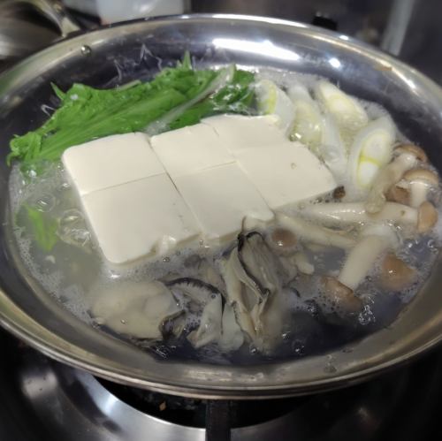 かき入り湯豆腐