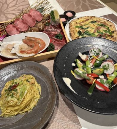 要予約【春のBBQプラン】桜えびと春キャベツのペペロンチーノなど♪ 全6品5500円(税込)