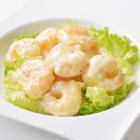 Fried shrimp with mayonnaise