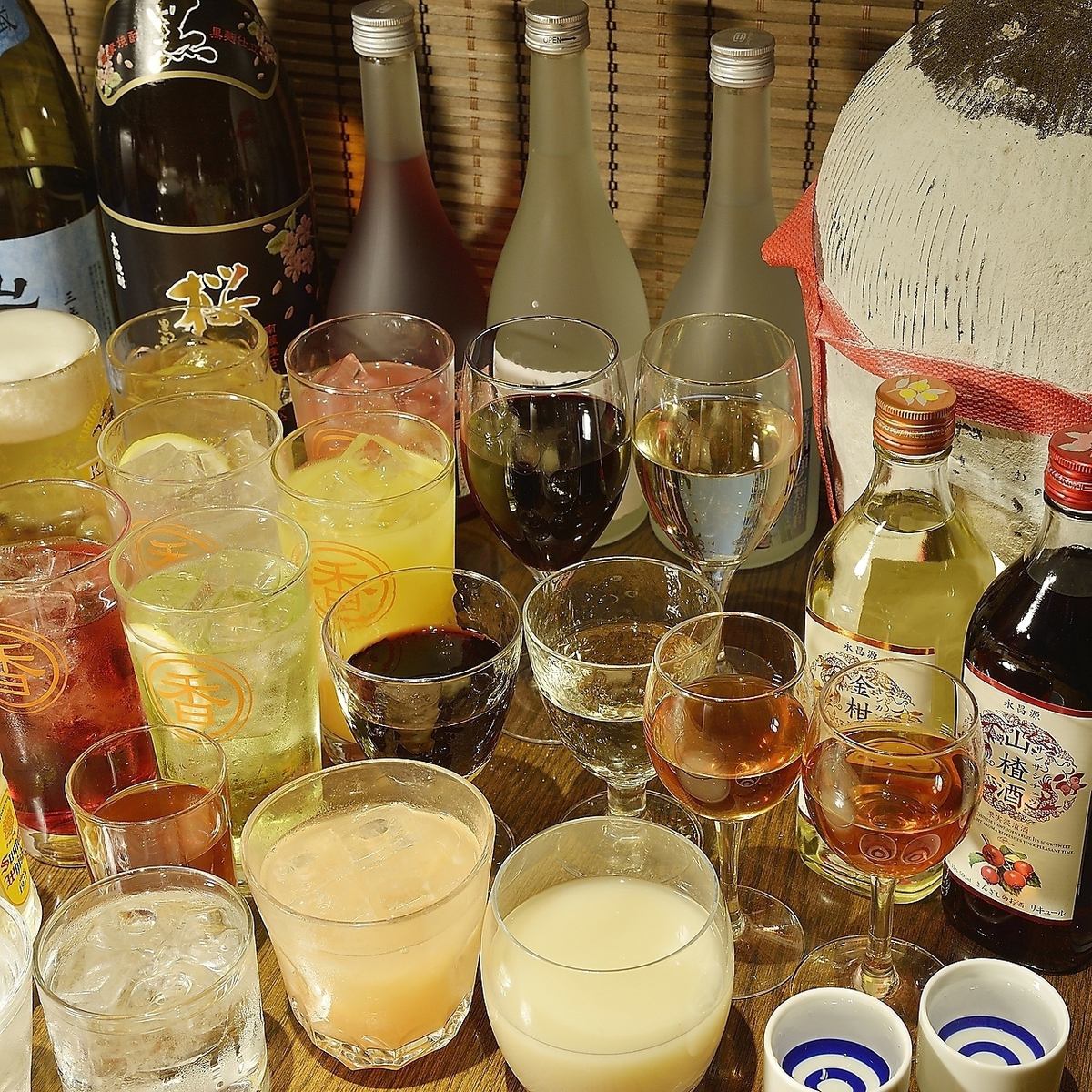 飲み放題付コースは中華と相性抜群の生ビール付込！
