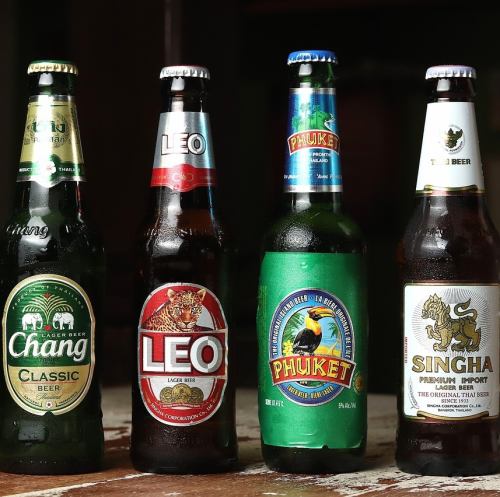 Various Thai beers