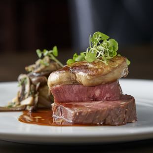 [Private room available] Hokkaido Kuroge beef sirloin, fresh fish, bluefin tuna, foie gras + 4 types of pairing wine