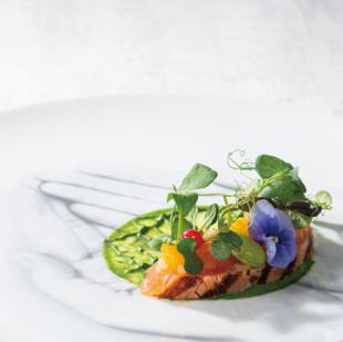 [Weekdays only × Private room available] Choose your main course, fresh fish from the farm + sparkling wine toast (free cafe time until 3pm)