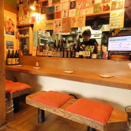 お一人様も安心してご利用頂けるカウンター席